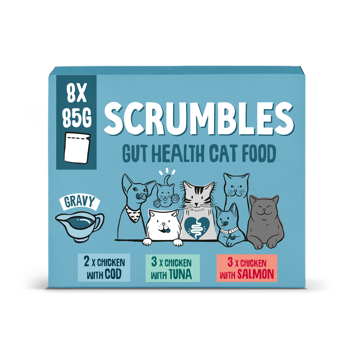 Grain Free Fish in Gravy Cat Food Pouches